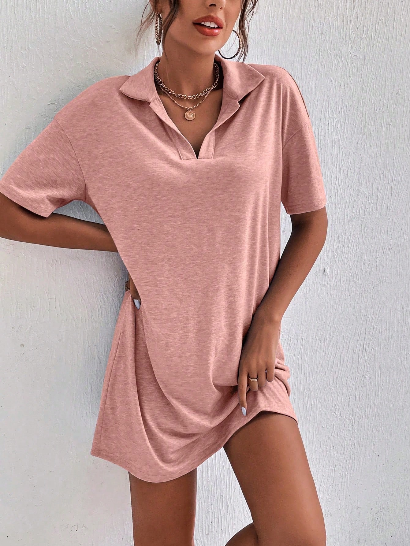 Women's Short Sleeve T-Shirt Dress