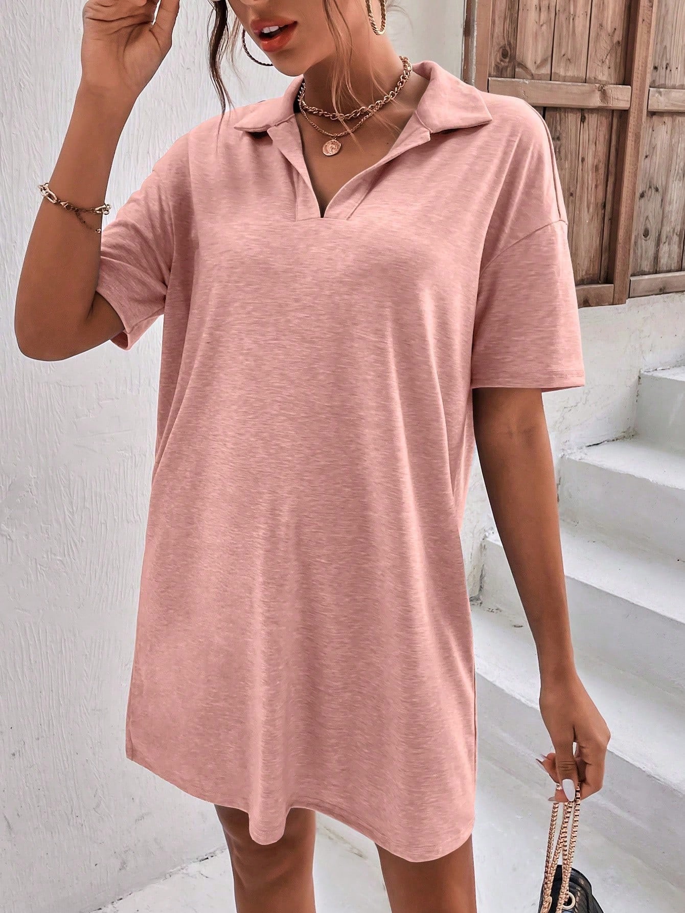 Women's Short Sleeve T-Shirt Dress