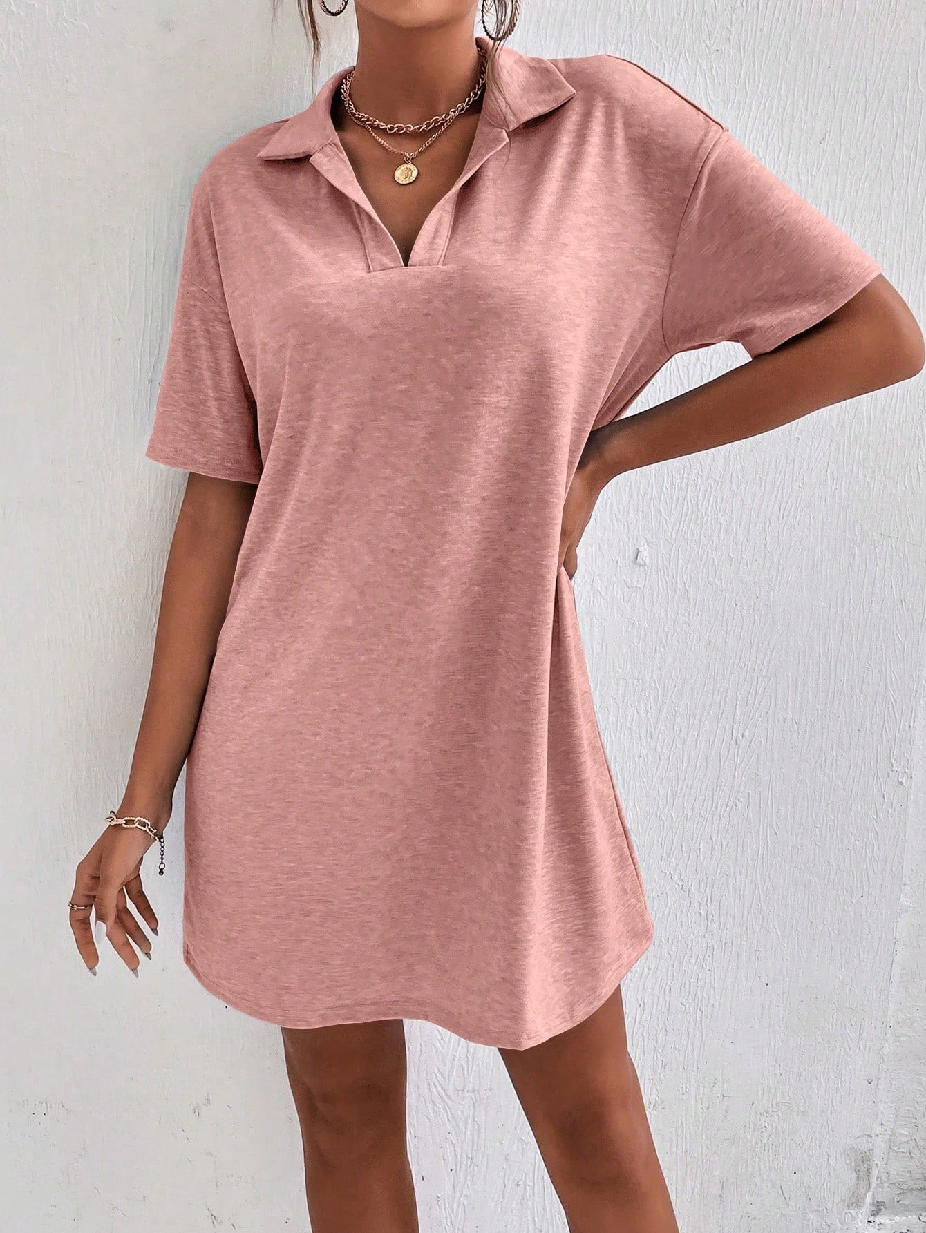 Women's Short Sleeve T-Shirt Dress