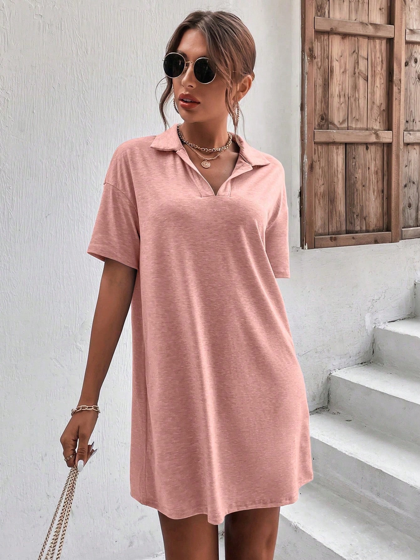 Women's Short Sleeve T-Shirt Dress