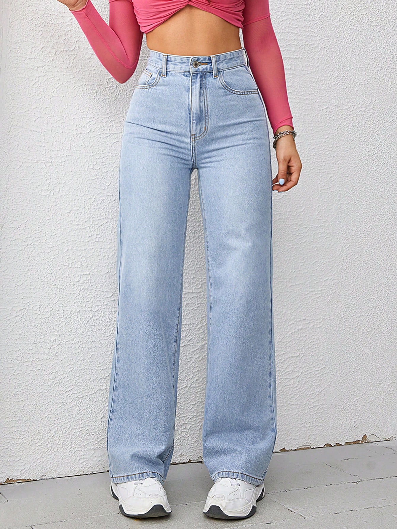 High Waist Wide Leg Jeans