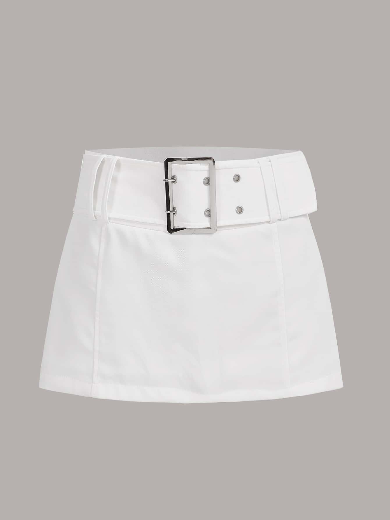 ICON Low Rise Buckled Detail Skirt