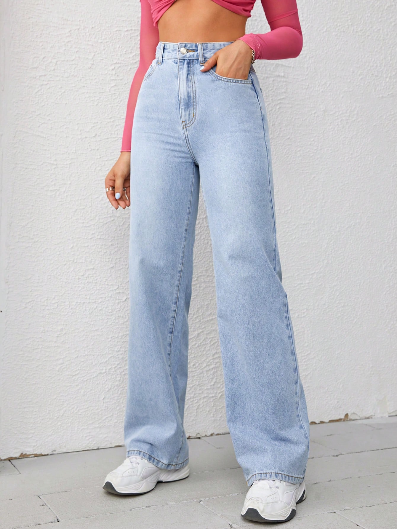 High Waist Wide Leg Jeans