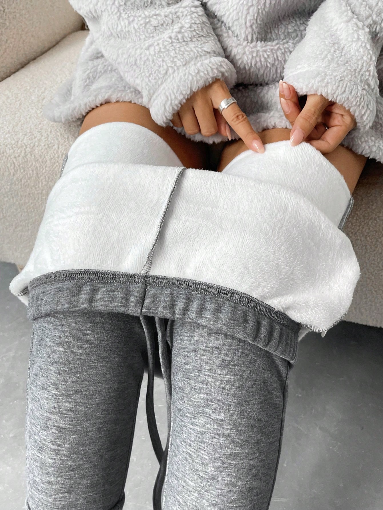 Knot Front Thermal Lined Leggings