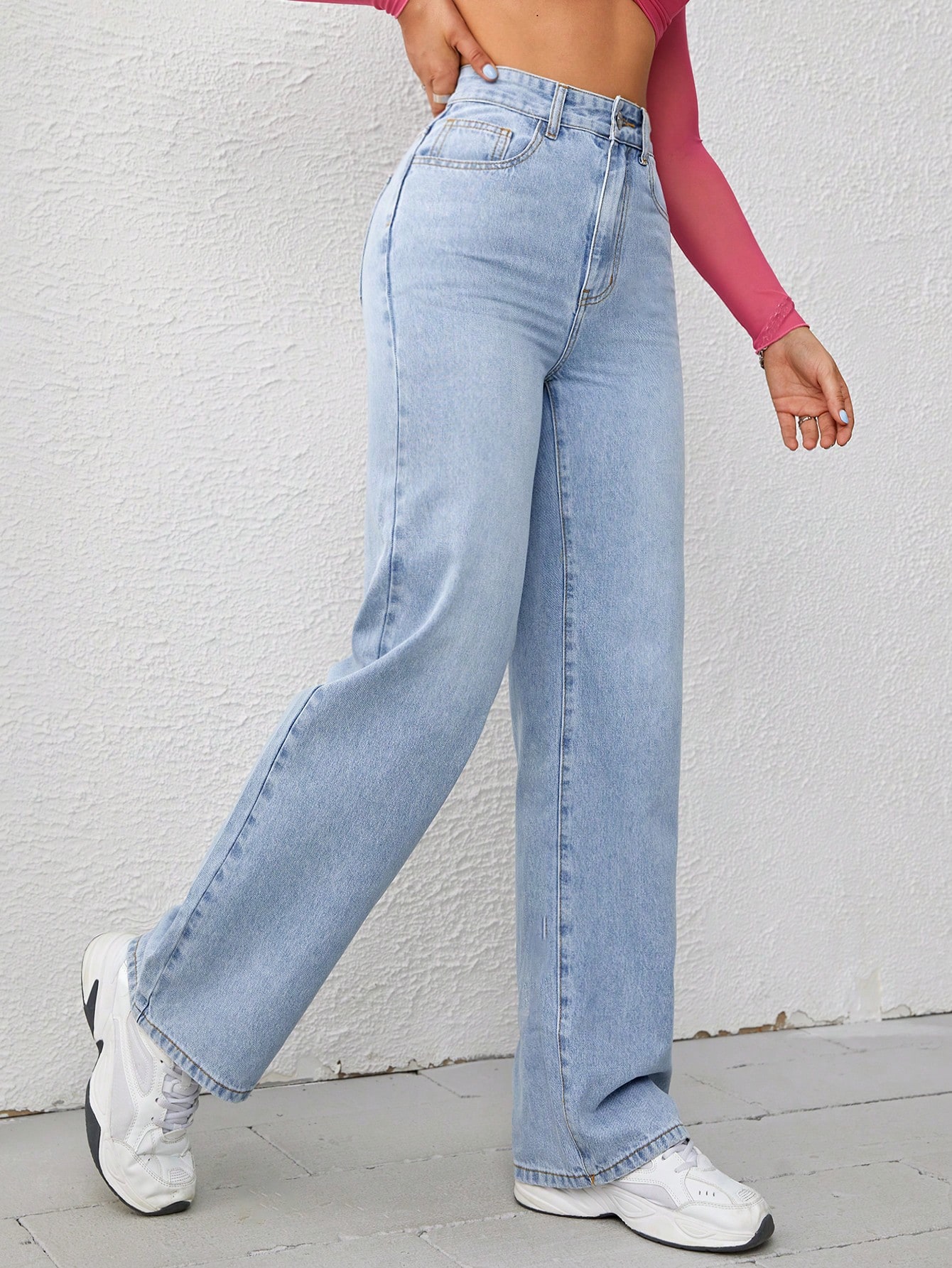 High Waist Wide Leg Jeans