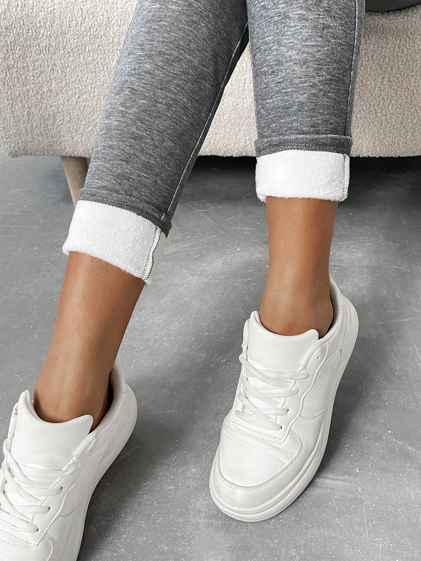 Knot Front Thermal Lined Leggings