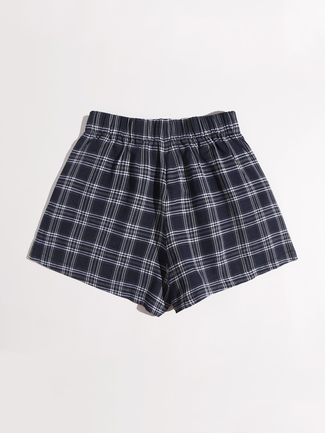 Plaid Wide Leg Shorts