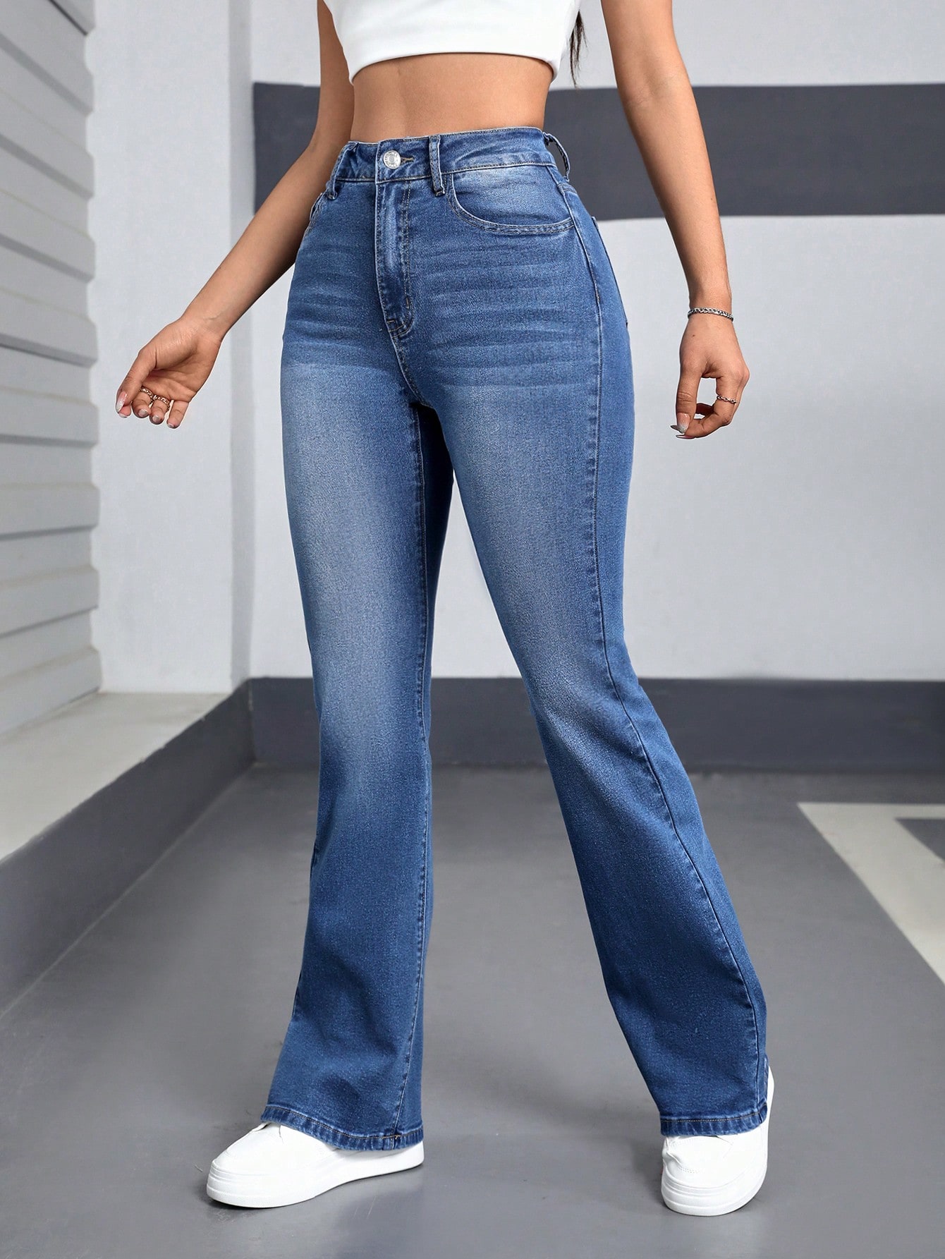 Women's Cat Whisker Flared Jeans