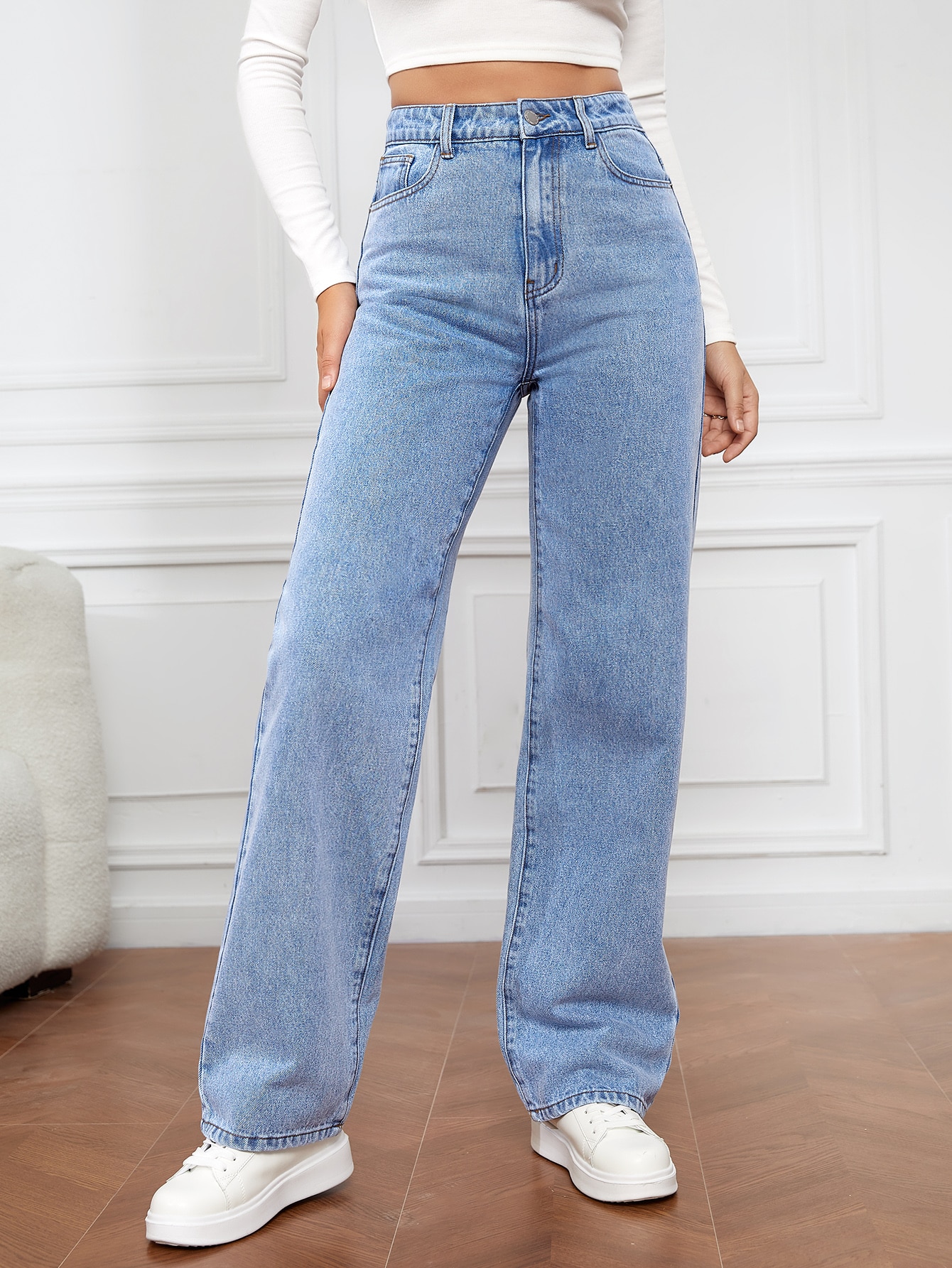 Tall High Waist Straight Leg Jeans