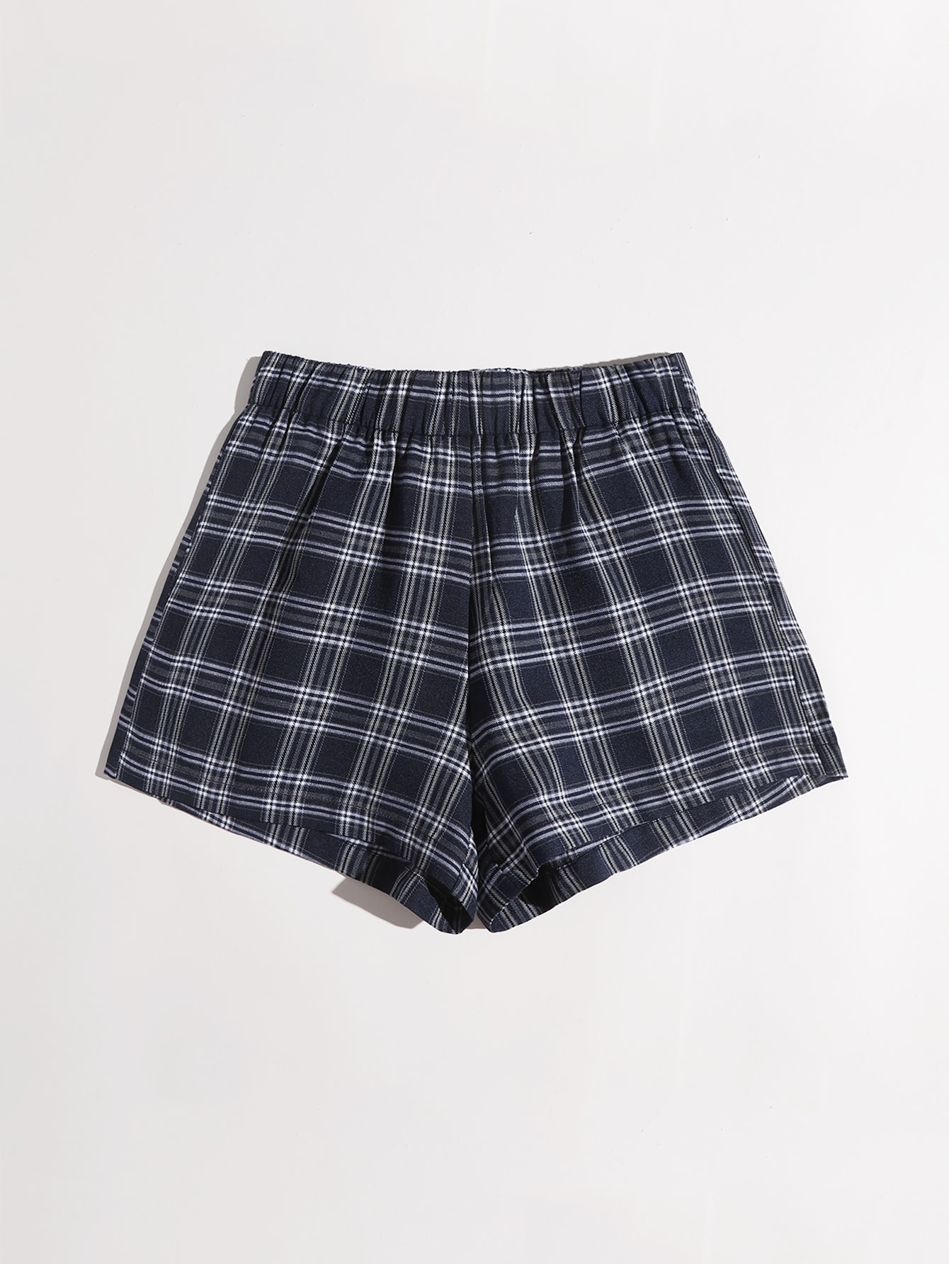 Plaid Wide Leg Shorts