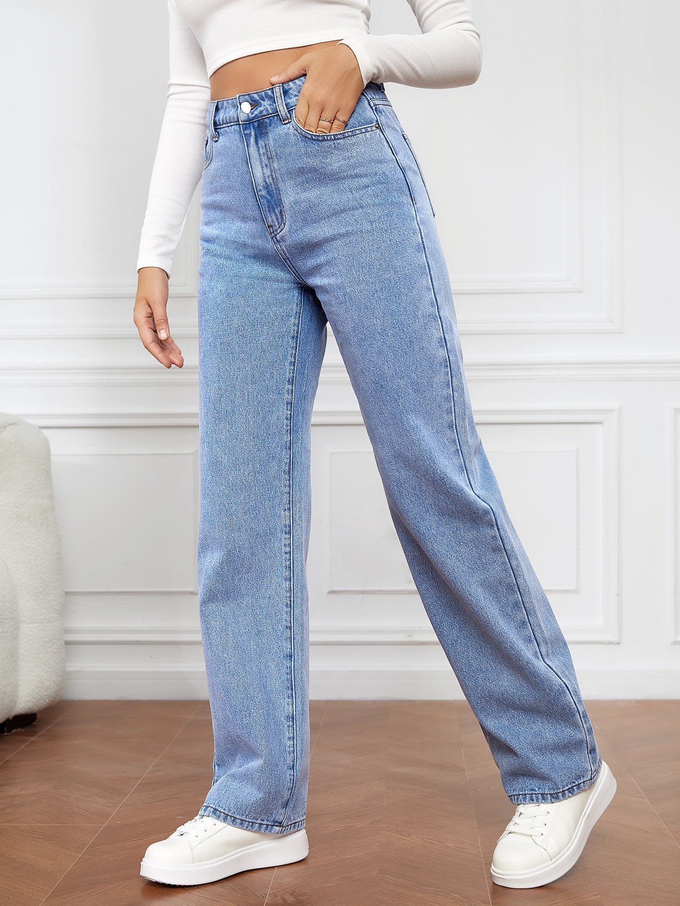 Tall High Waist Straight Leg Jeans