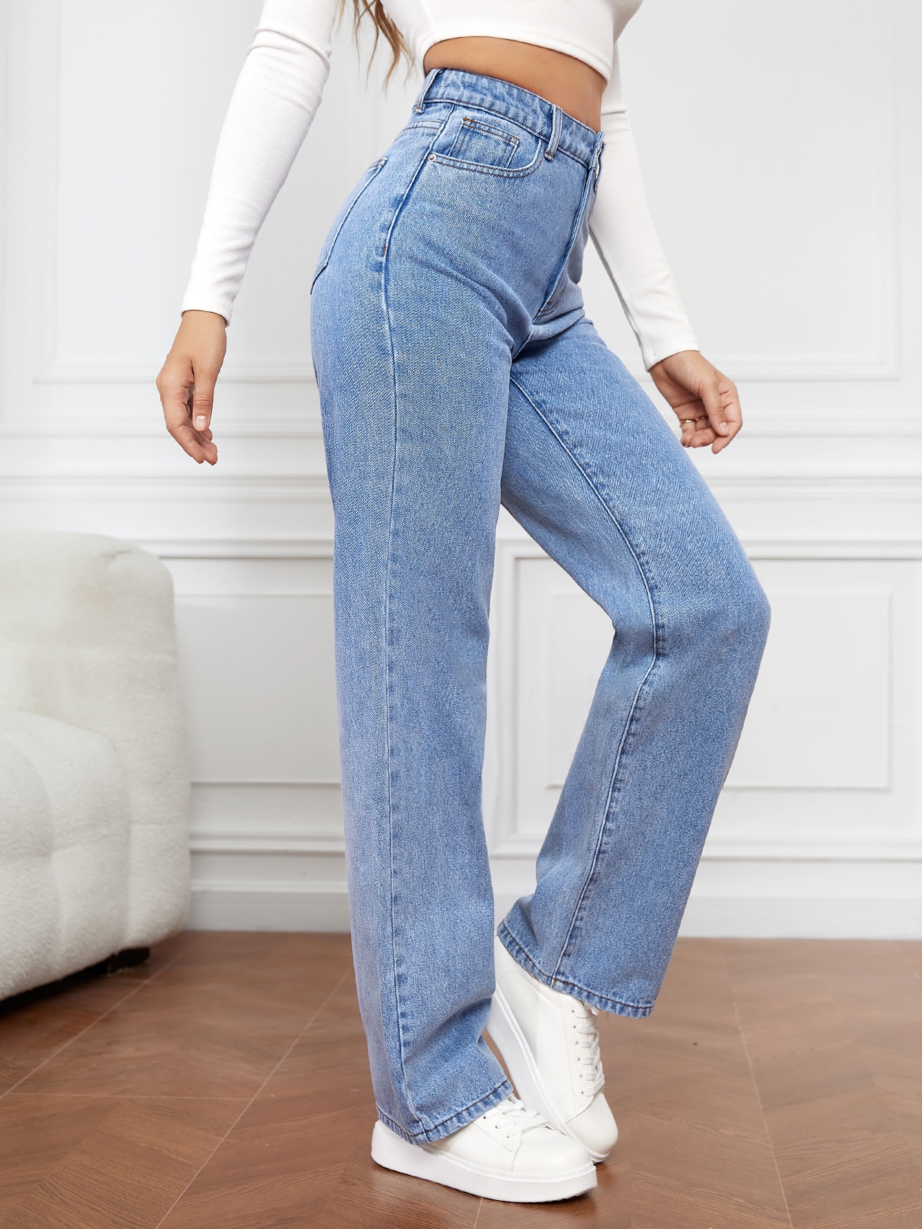 Tall High Waist Straight Leg Jeans