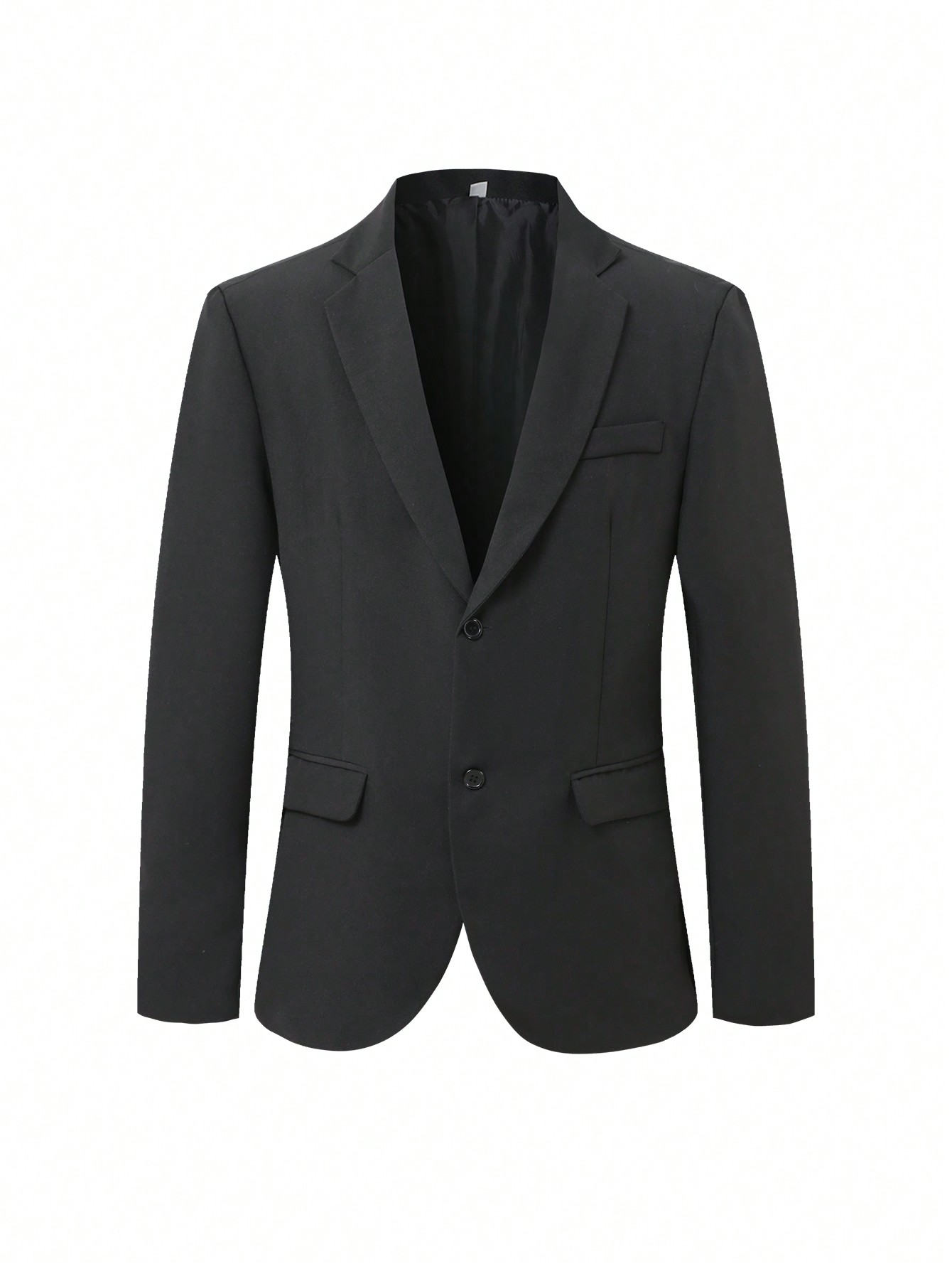 Men Lapel Collar Flap Detail Blazer & Suit Pants