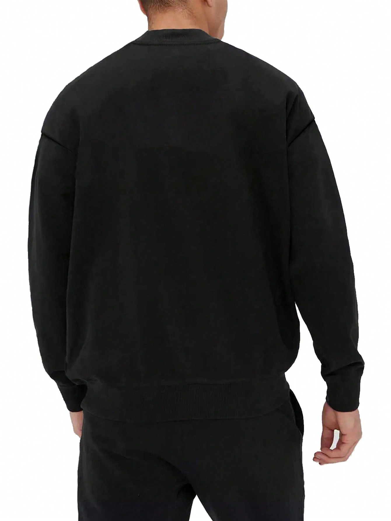 Men'S Cross Pattern Long-Sleeved Sweatshirt