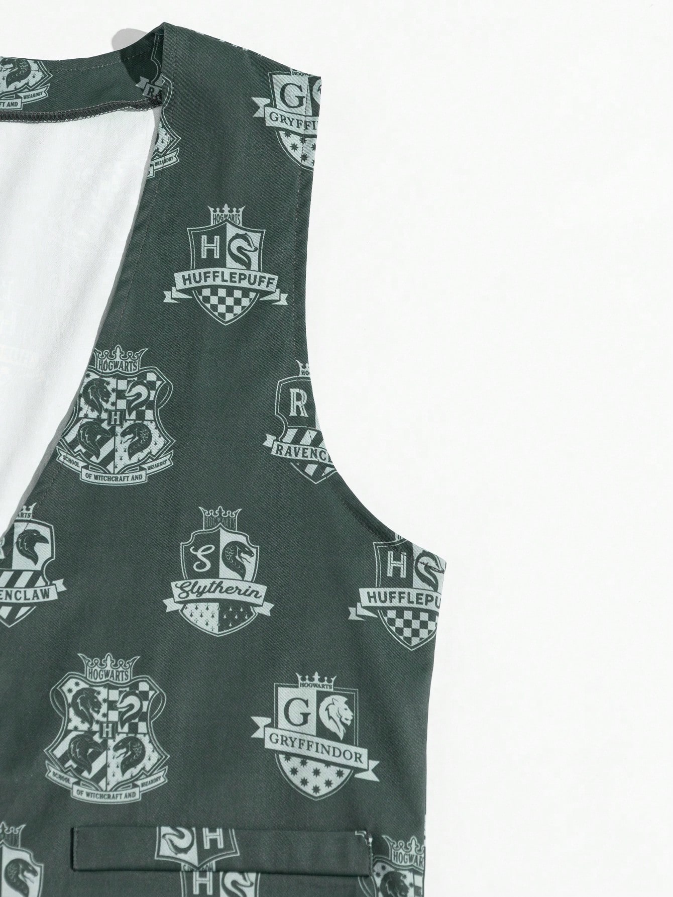 Harry Potter | ROMWE Men Printed Single Breasted Vest