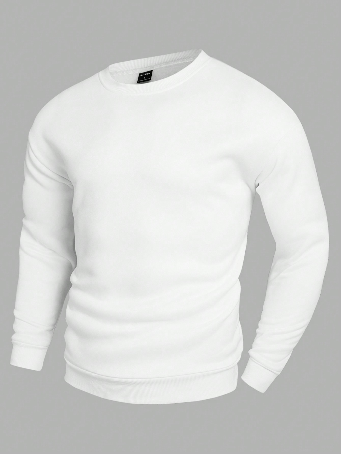 Manfinity Homme Men'S Solid Color Basic Sweatshirt