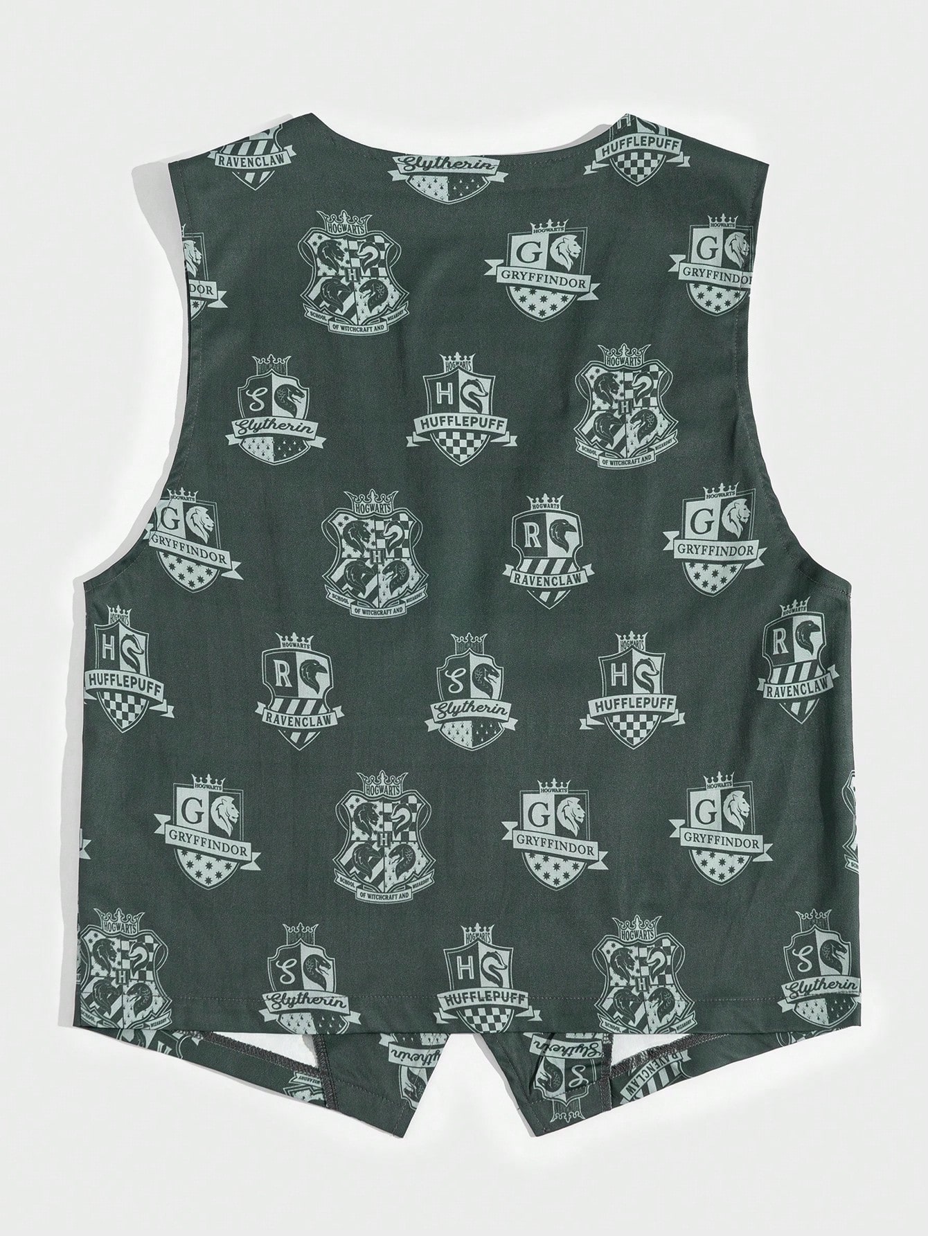 Harry Potter | ROMWE Men Printed Single Breasted Vest