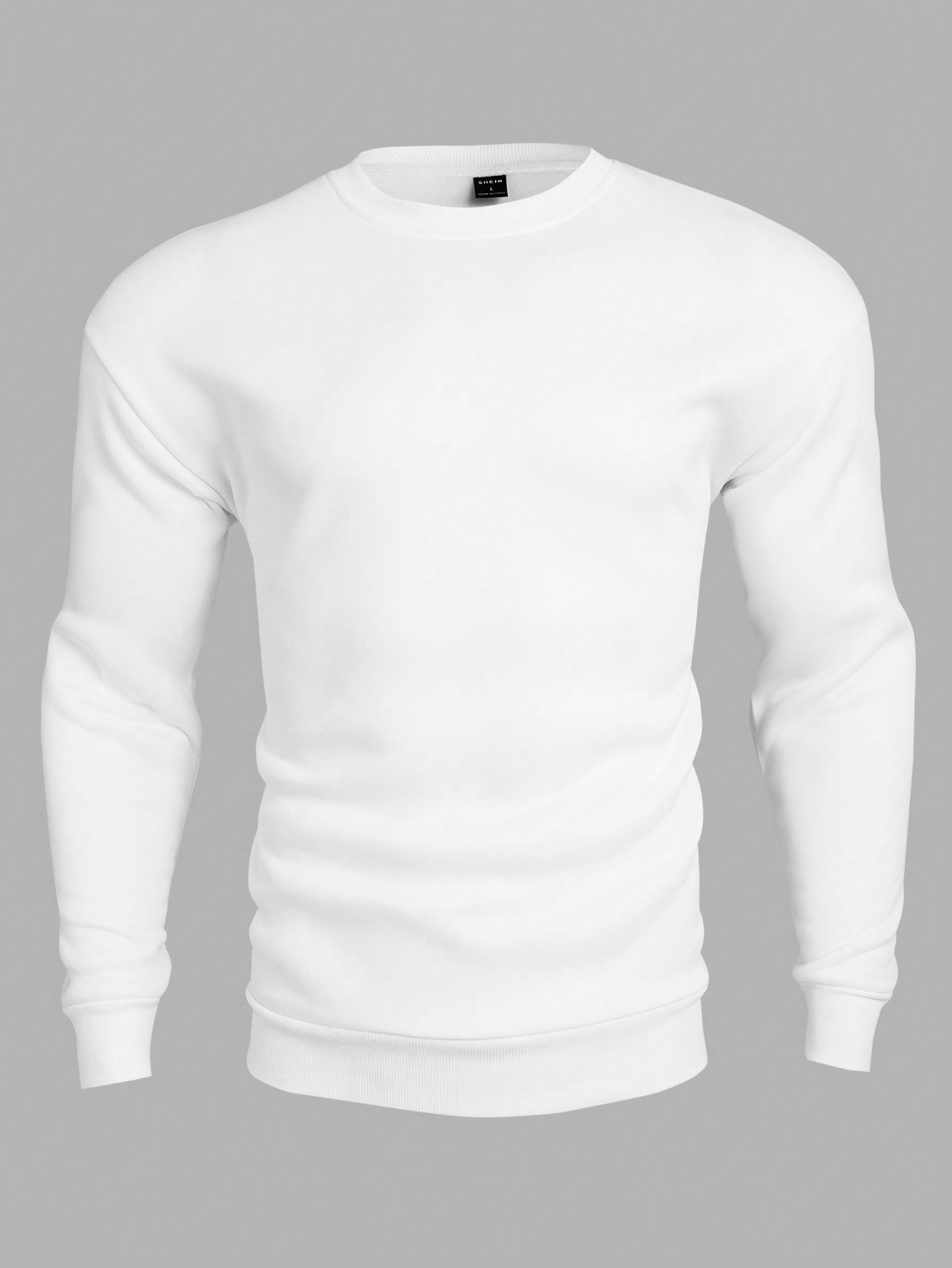 Manfinity Homme Men'S Solid Color Basic Sweatshirt