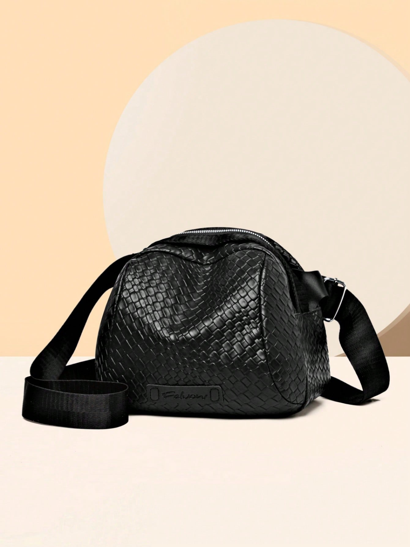 Women's Fashion Saddle Bag, Pebbled Crossbody Bag, Chest Bag