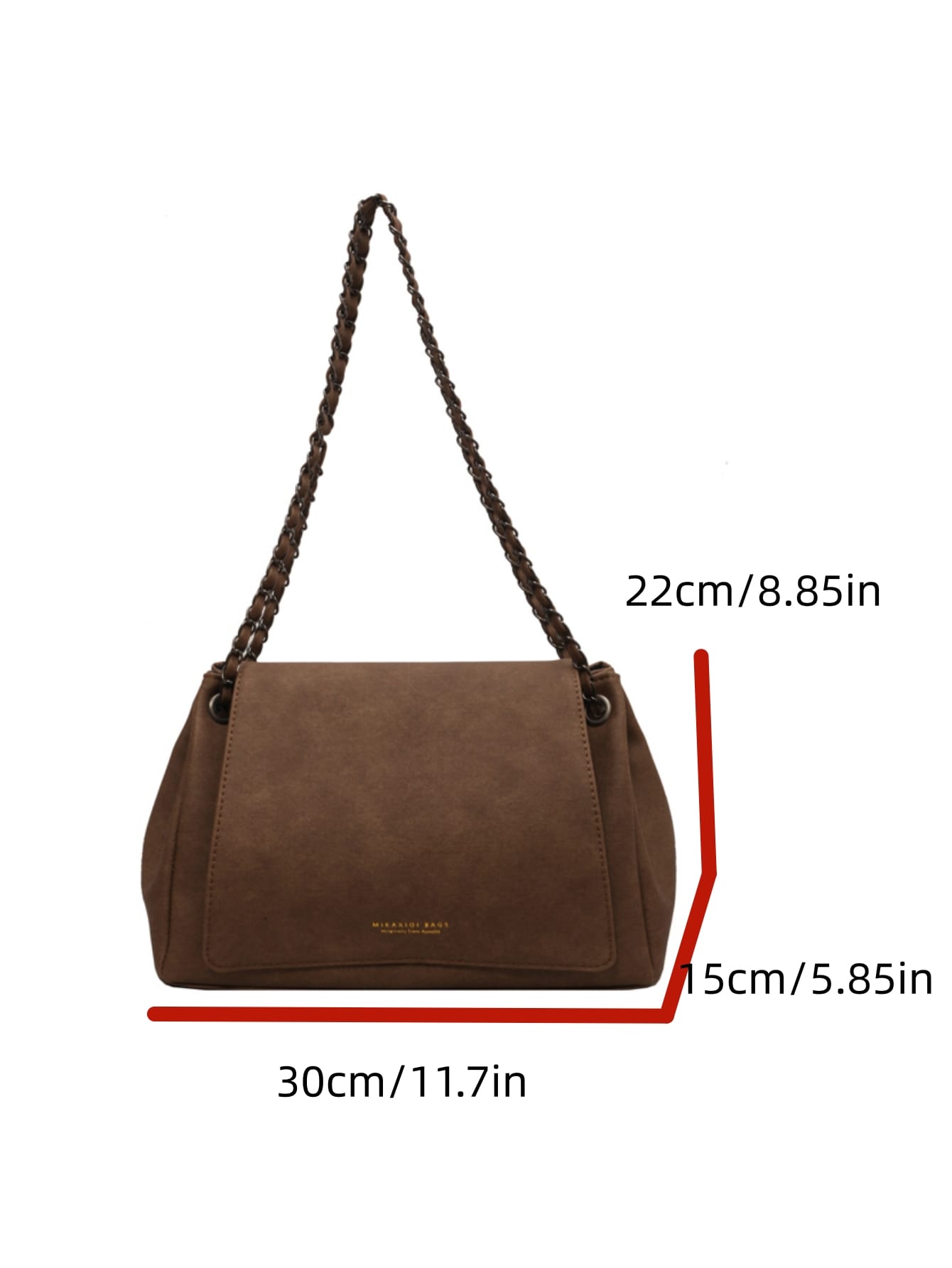 1 high-end stylish versatile vintage high-capacity chain cross-body bag for women's daily commute