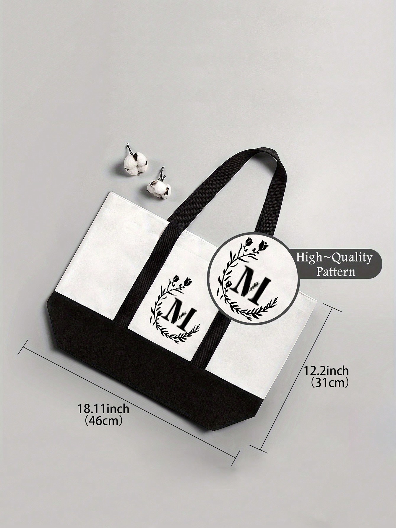 1PC Shoulder Bag Large -Capacity Letters Print Tot Bags Fashion Lightweight Gift Bags Men Tote Bag Top Handle Bag Shopping Bag T