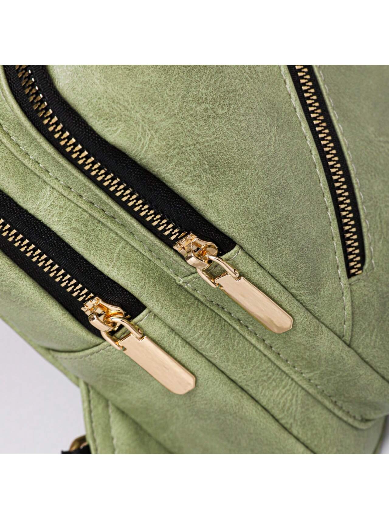 Solid Color Pu Trendy Personality Daily Commute Small Bag Women's Simple Shoulder Bag Crossbody Bag Chest Bag Versatile Lightwei