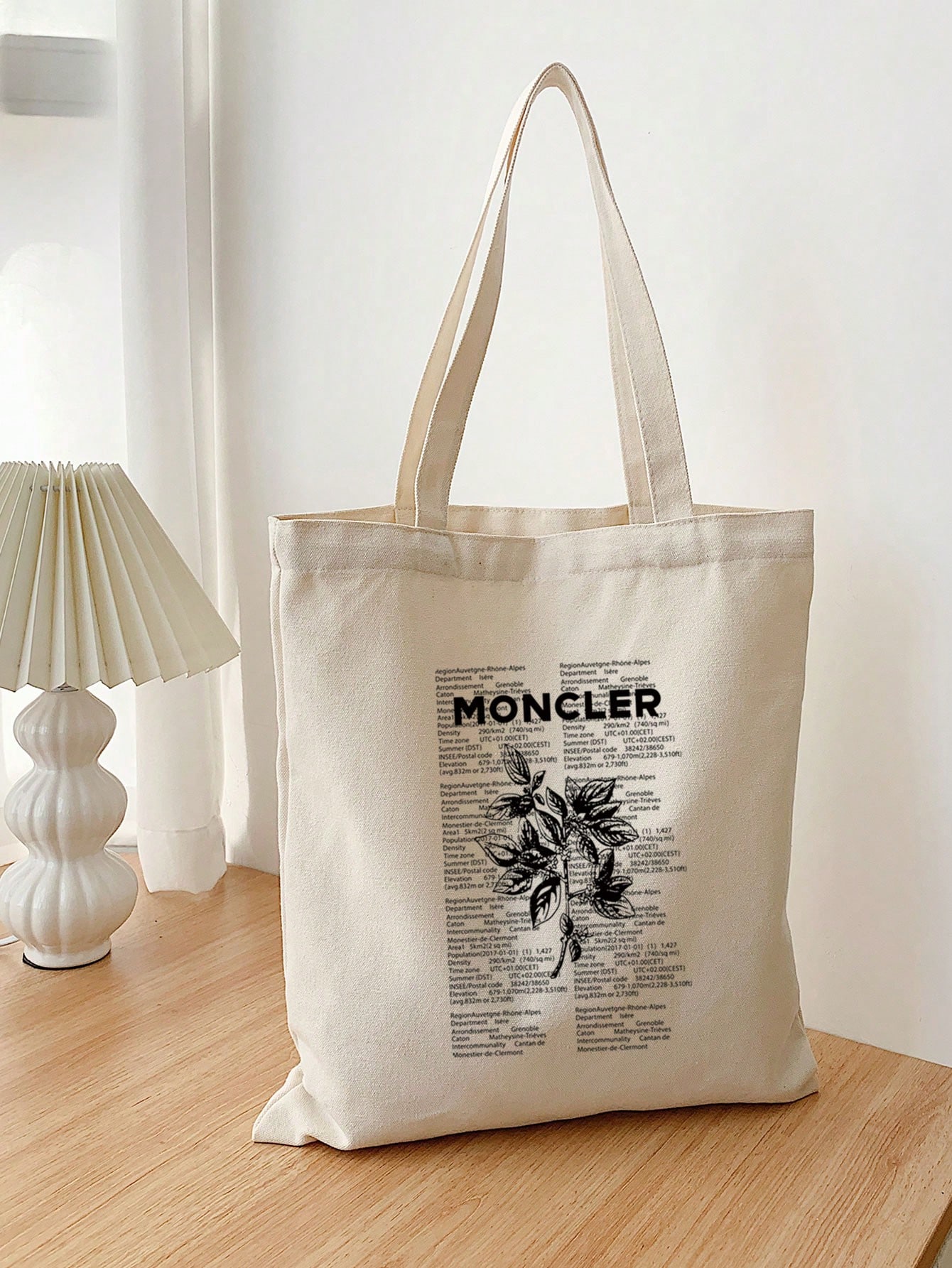 1pc Fashionable Simple Style Letter Print Men's Tote Bag, Canvas Bag For Daily Use, Suitable For Students To Store Textbook