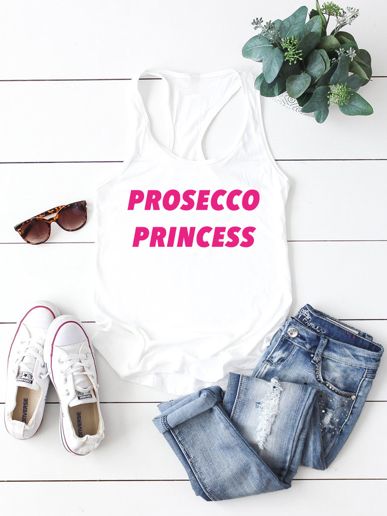 Майка жіноча біла Prosecco Princess-2