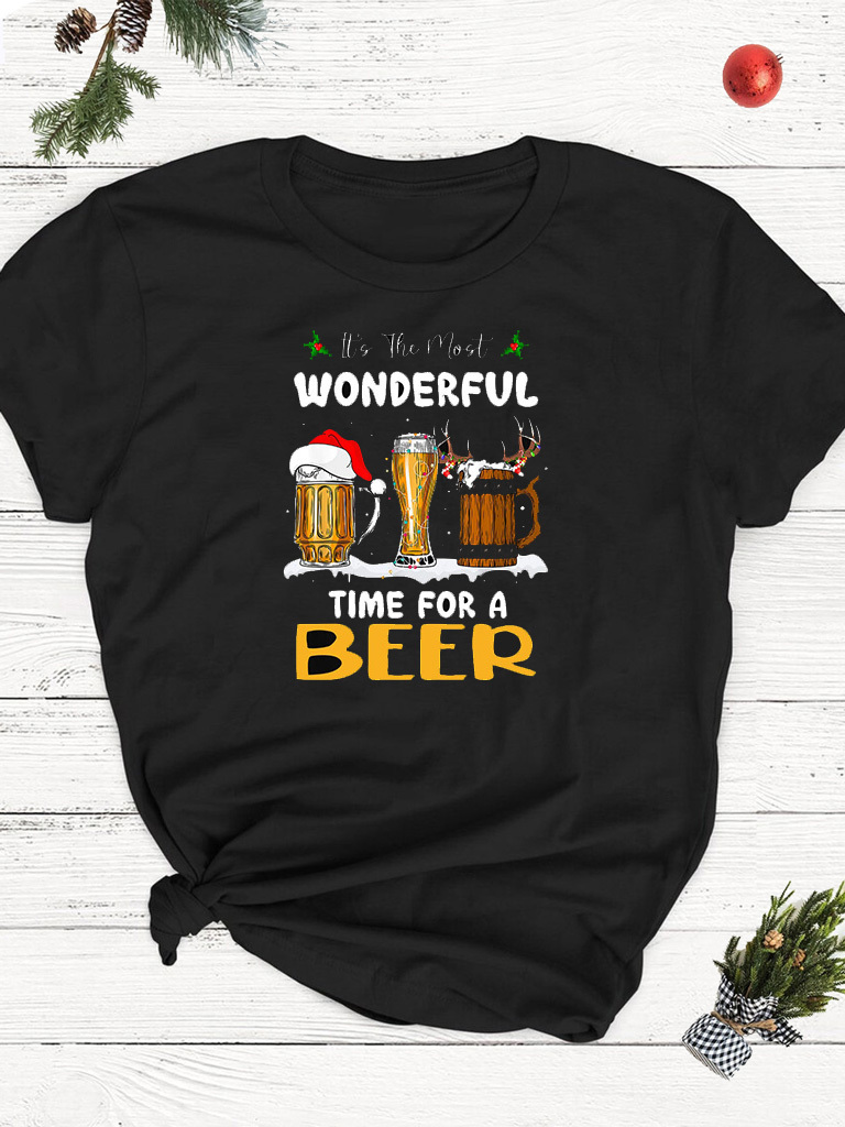 Футболка чоловіча чорна Beer in my heart