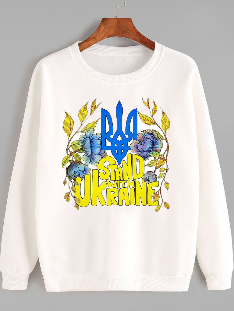 Світшот жіночий білий Ukraine