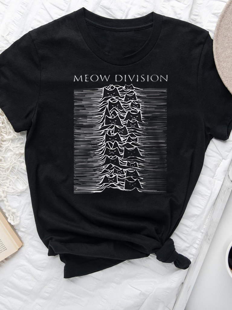 Футболка чоловіча чорна Meow division