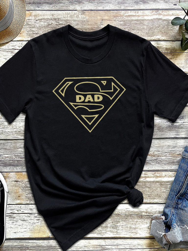 Футболка чоловіча чорна Super dad