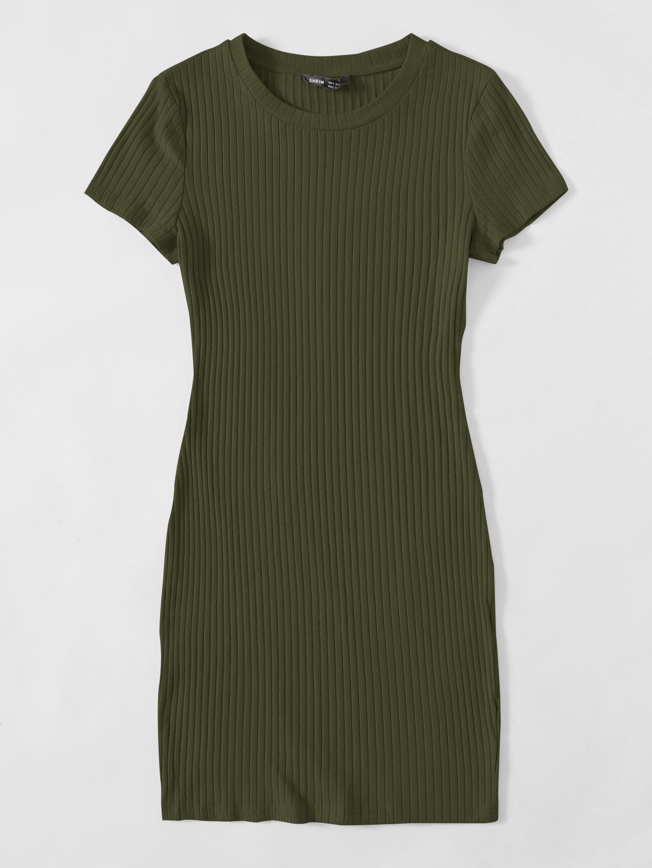 Ribbed Mini Bodycon Dress