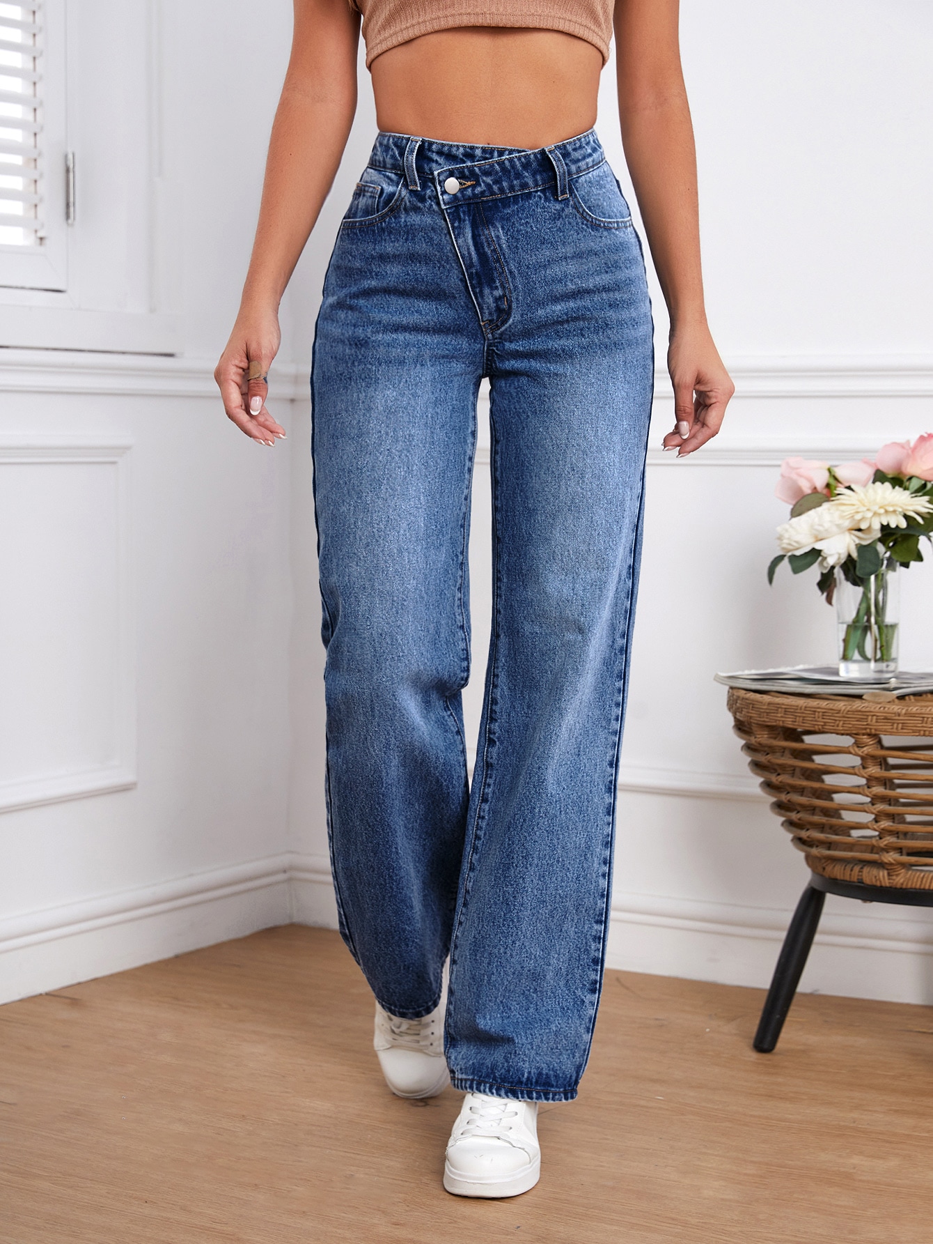 Tall Cat Whisker Straight Leg Jeans