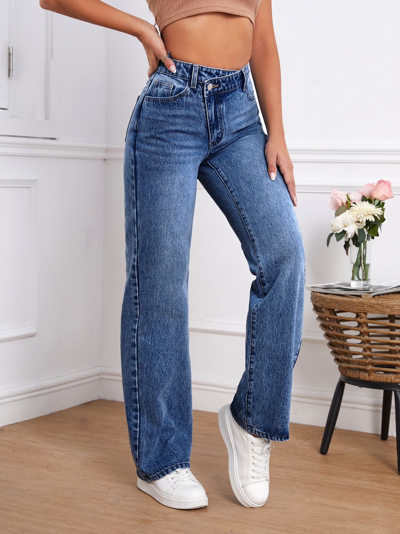 Tall Cat Whisker Straight Leg Jeans