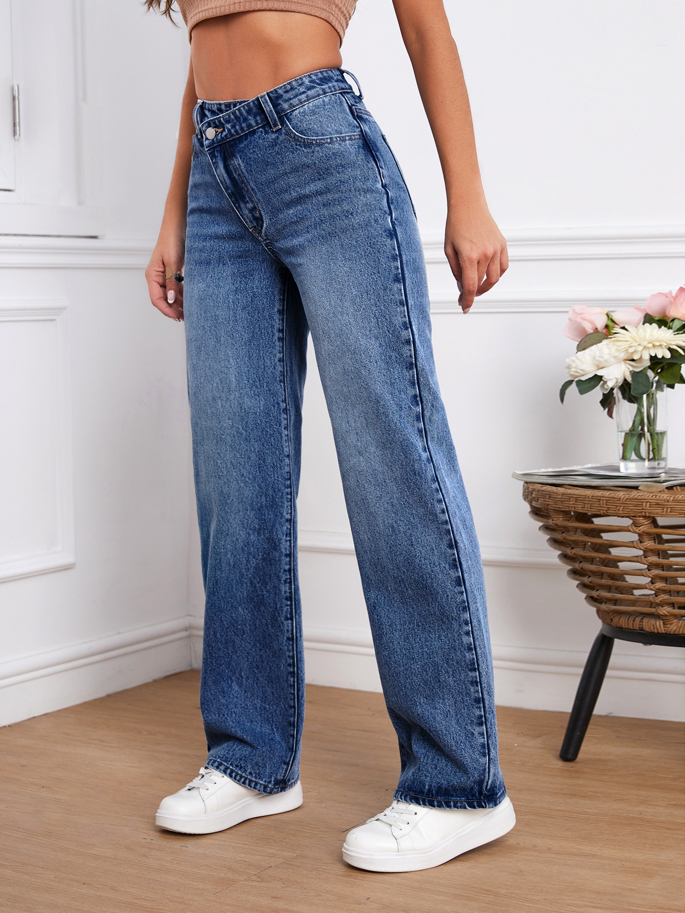 Tall Cat Whisker Straight Leg Jeans