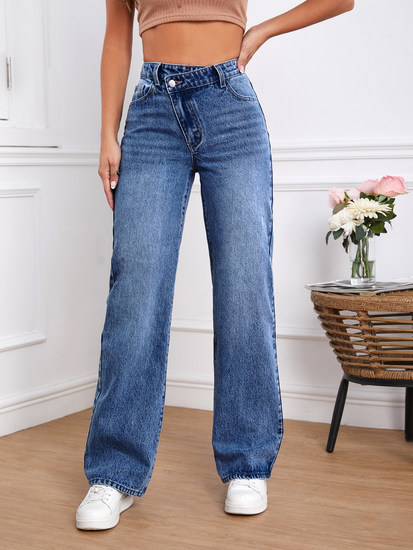 Tall Cat Whisker Straight Leg Jeans