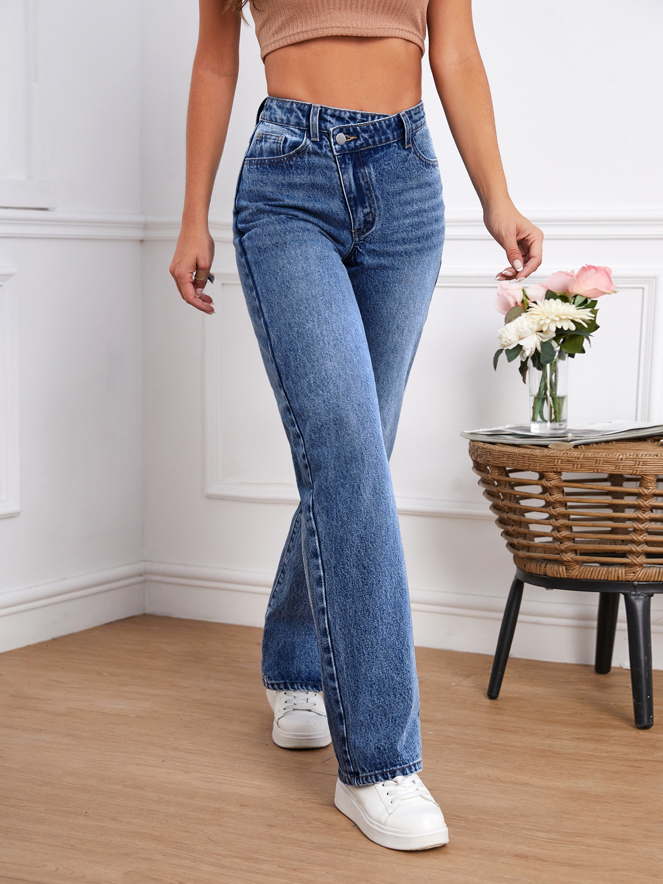 Tall Cat Whisker Straight Leg Jeans