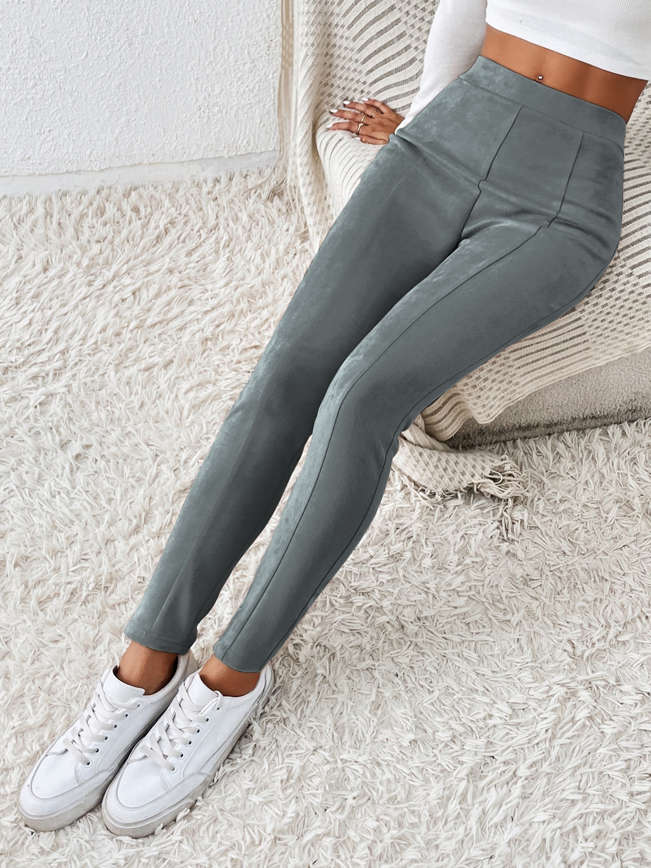 Solid High Waist Leggings