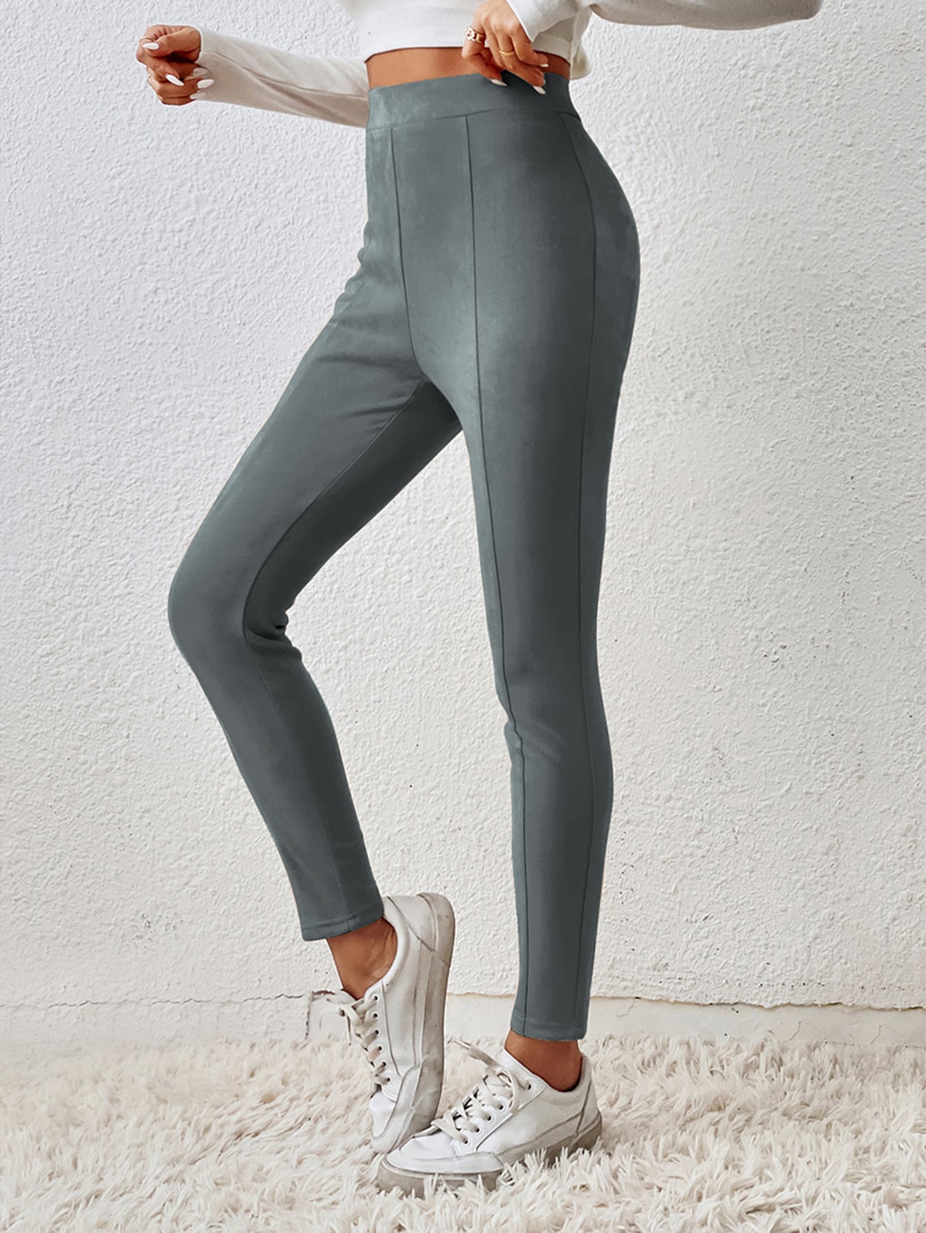 Solid High Waist Leggings