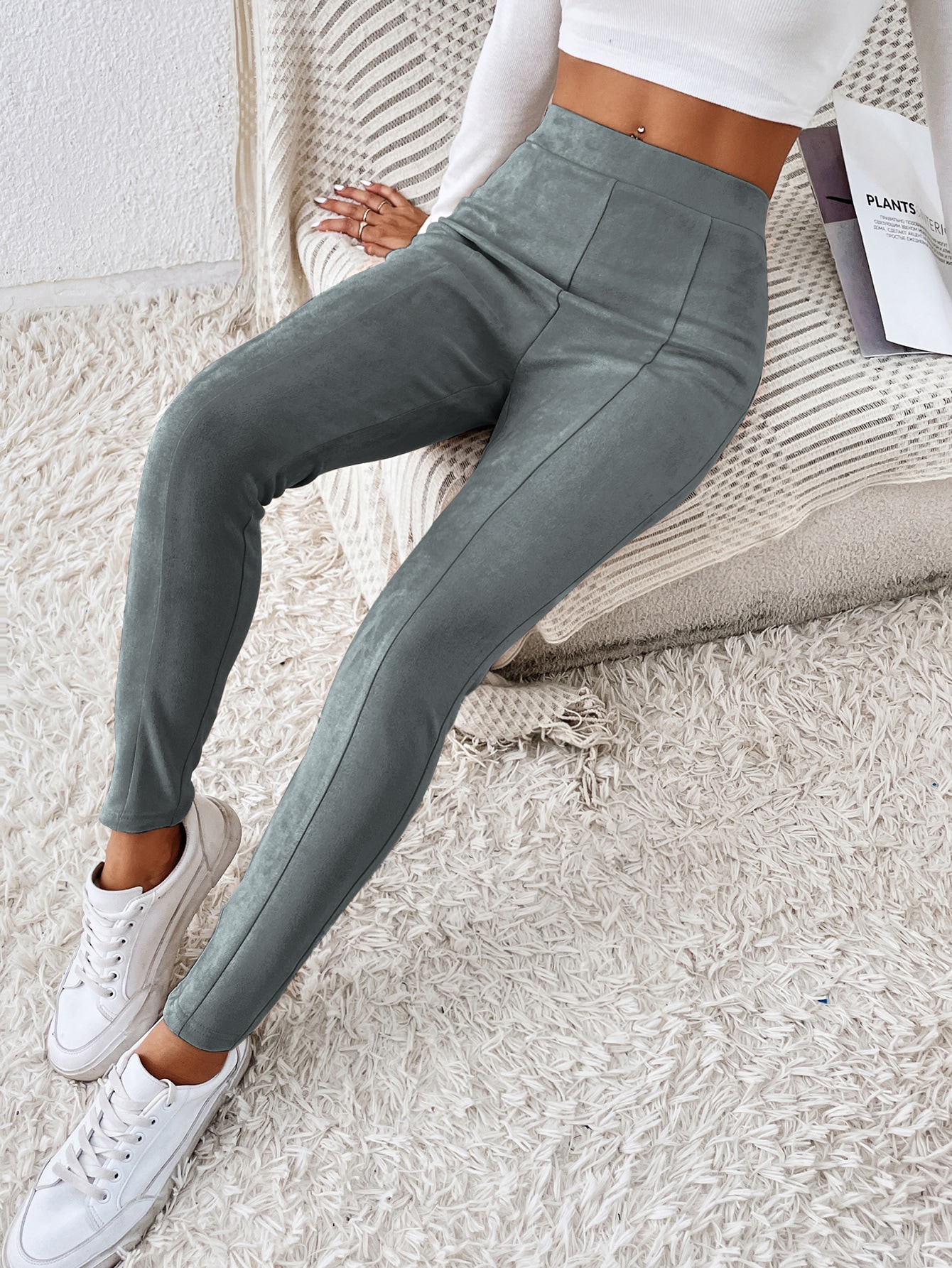 Solid High Waist Leggings