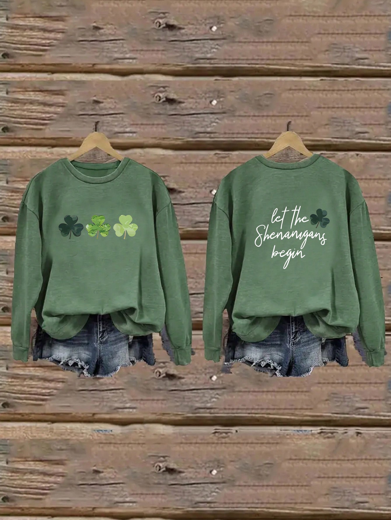 Women's St. Patrick's Day Drop Shoulder Sweatshirt