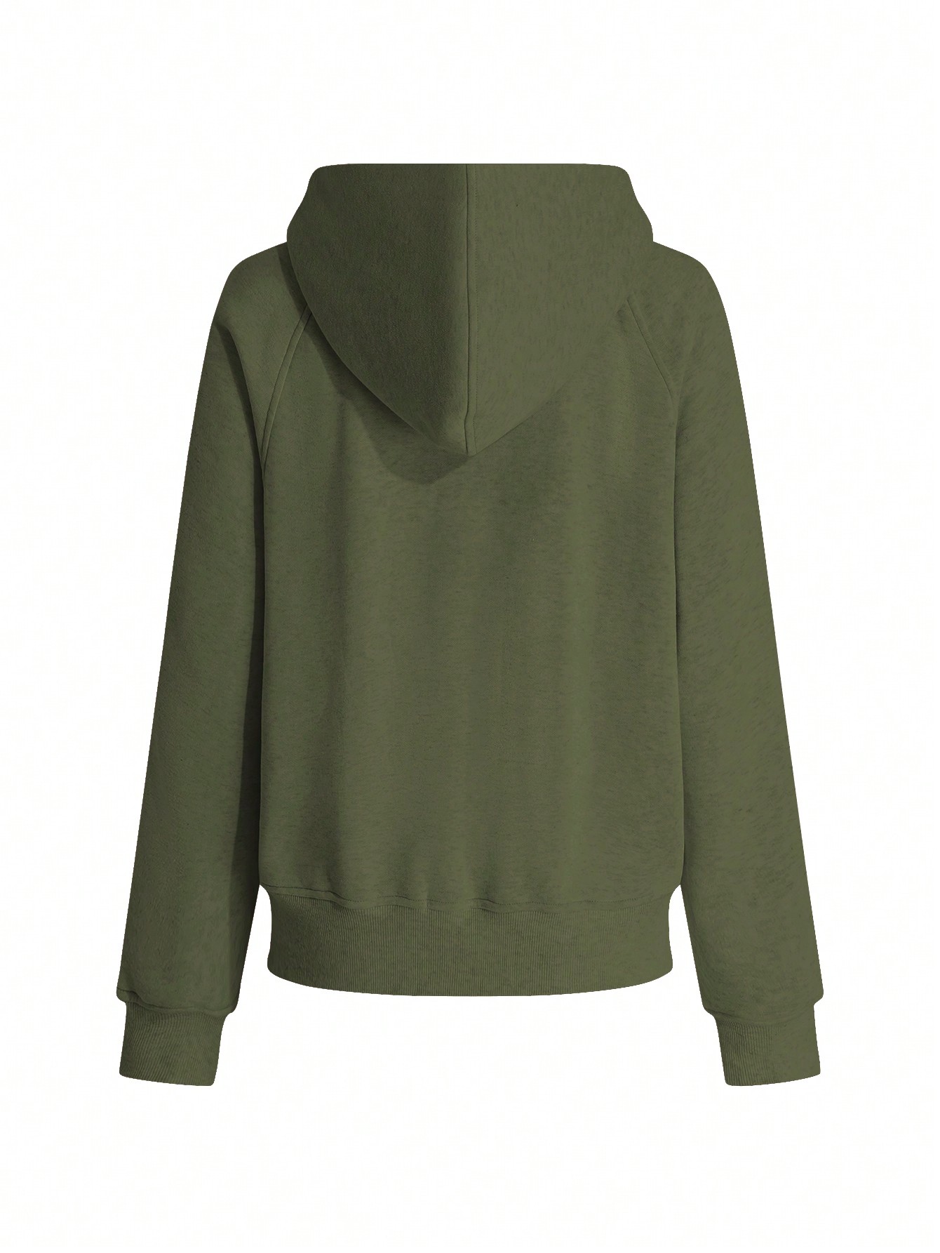 Half Zip Raglan Sleeve Kangaroo Pocket Sweatshirt