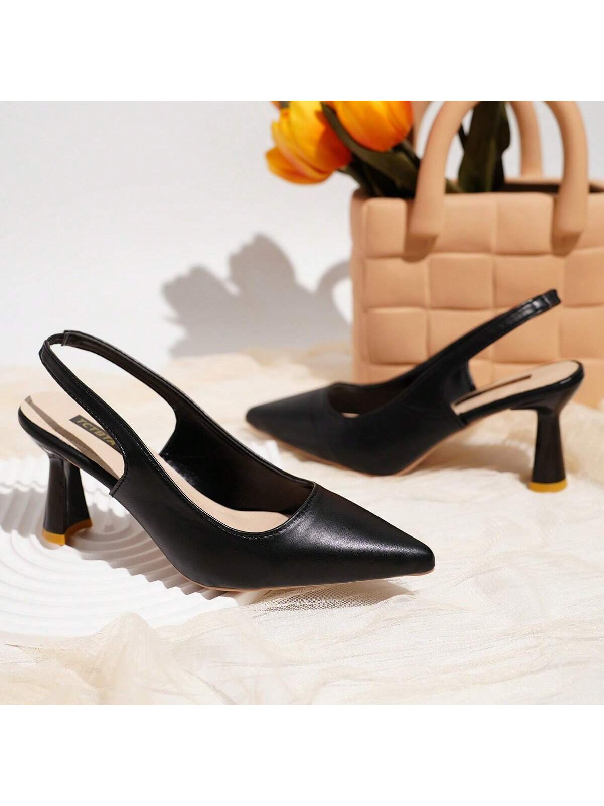 2024 Spring New Arrival, Women's Sexy Pointed Toe High Heels With Thin Heels Made Of Soft Leather, Matched With Evening Gown, Fr