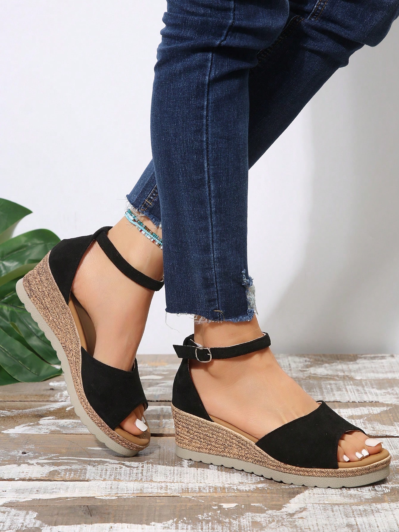 Casual & Fashionable Platform Fish Mouth Wedge Sandals For Women