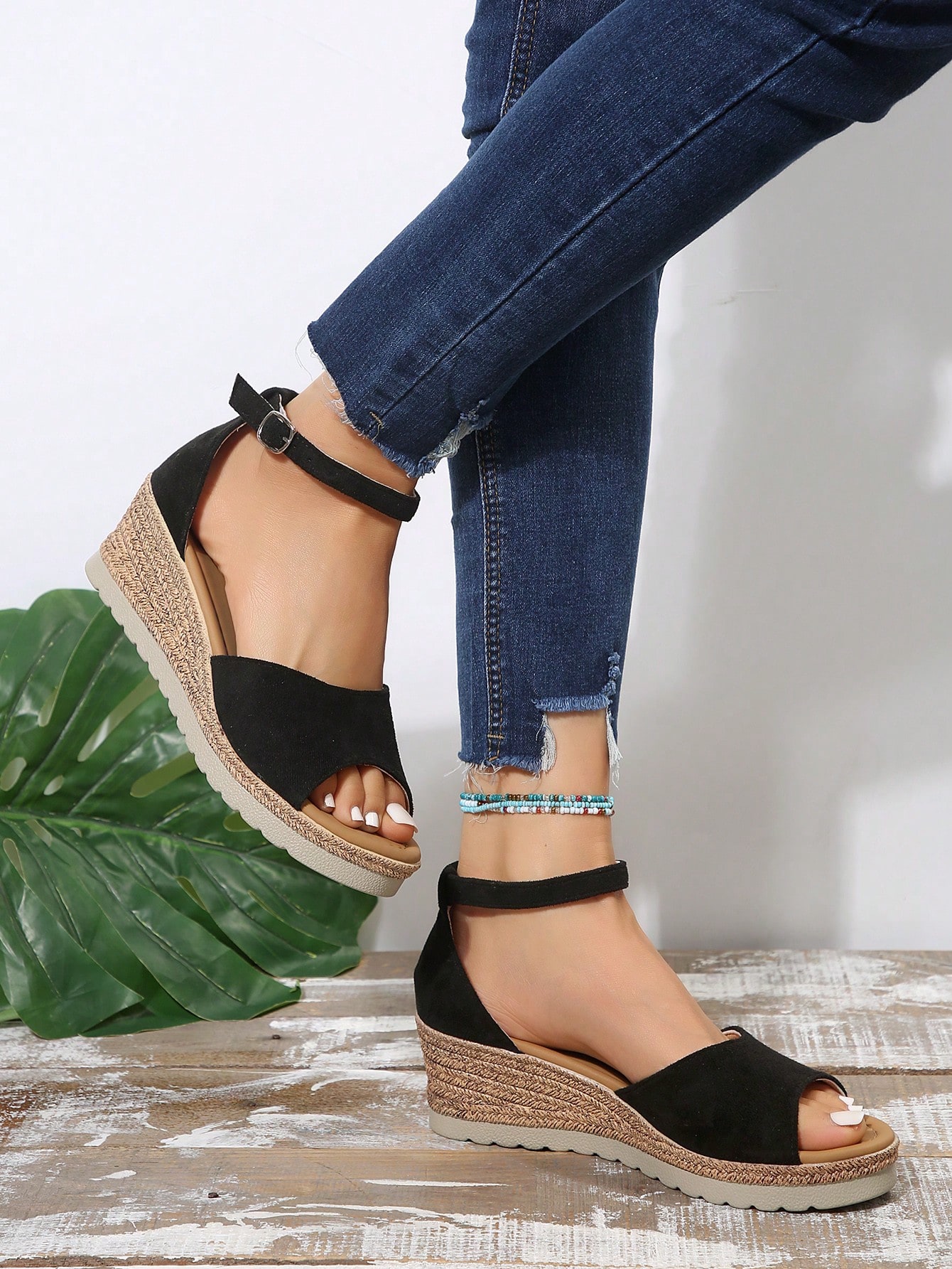 Casual & Fashionable Platform Fish Mouth Wedge Sandals For Women