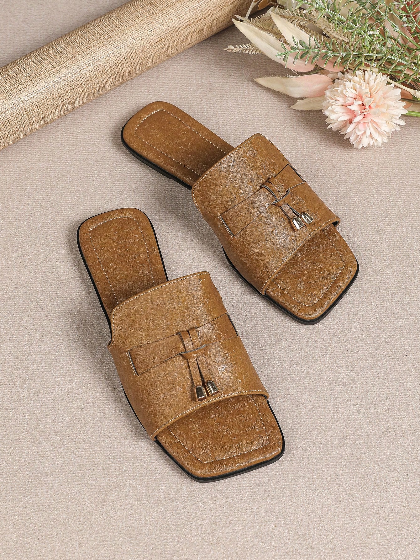 2024 Summer New Style Women's Flat Sandals, Breathable Roman Shoes, Slip-Resistant, Comfortable And Stylish