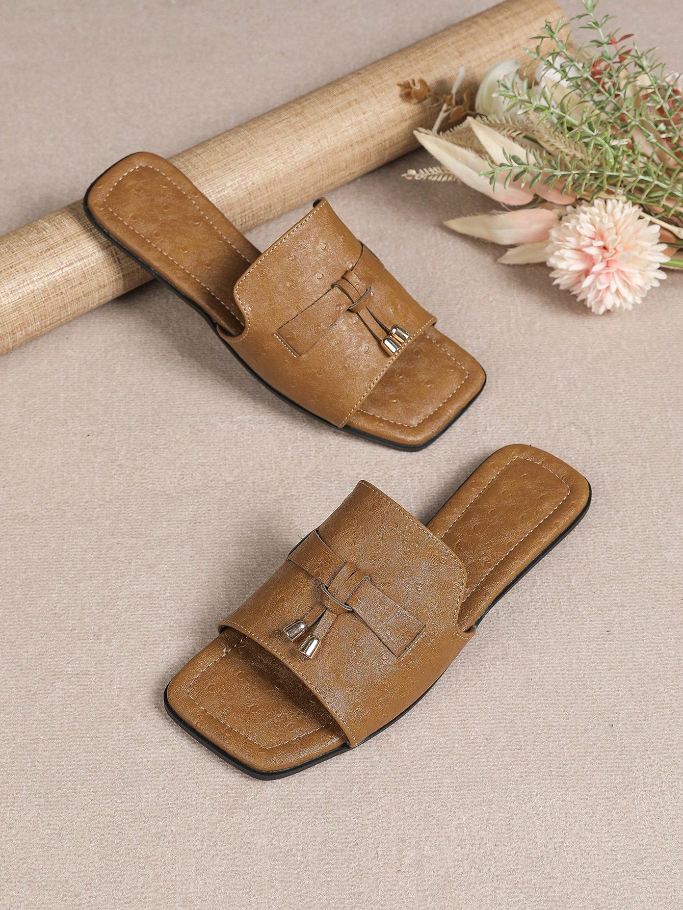 2024 Summer New Style Women's Flat Sandals, Breathable Roman Shoes, Slip-Resistant, Comfortable And Stylish