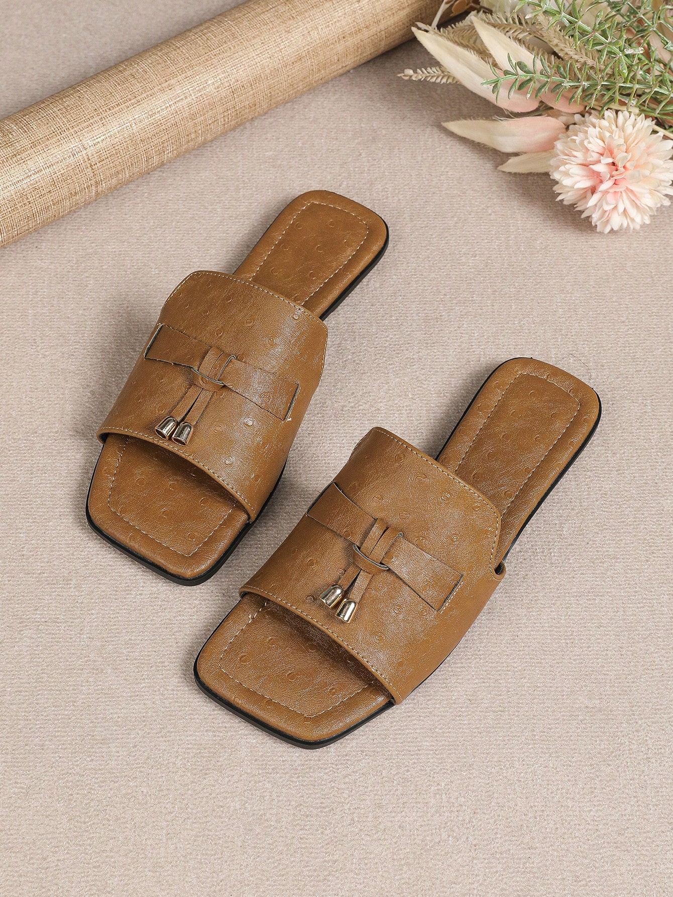 2024 Summer New Style Women's Flat Sandals, Breathable Roman Shoes, Slip-Resistant, Comfortable And Stylish