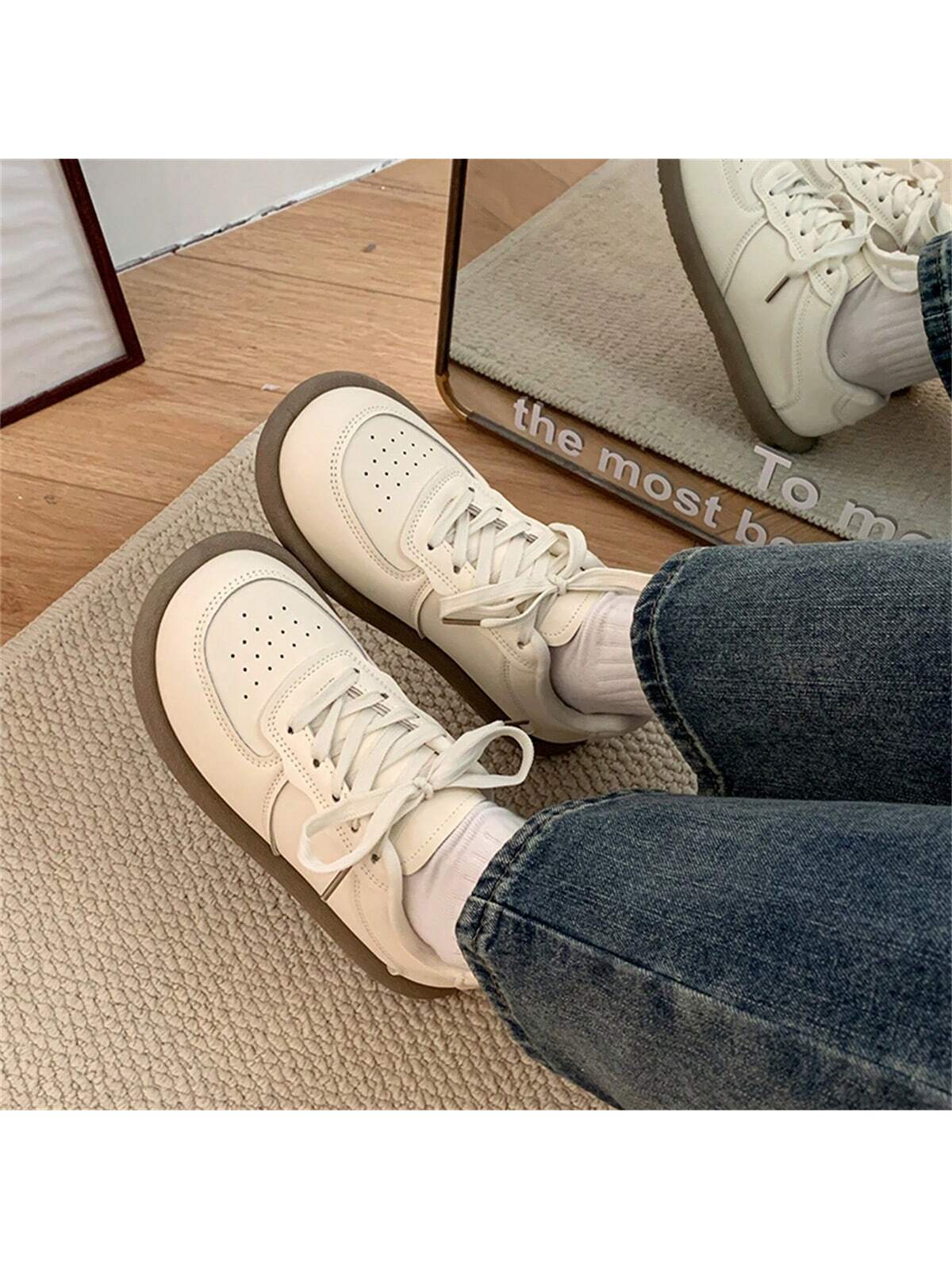 Minimalist Casual All-Match High-End Retro Sneakers For Spring And Autumn Wear,Lightweight And Suitable For Students